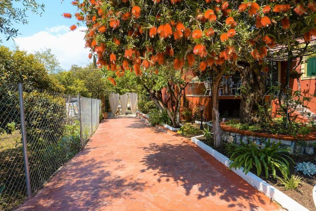 The Red House In Dassia Buitenkant foto